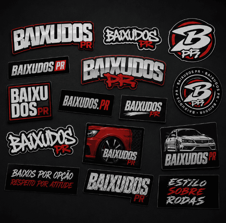 Kit de adesivos Baixudos.PR